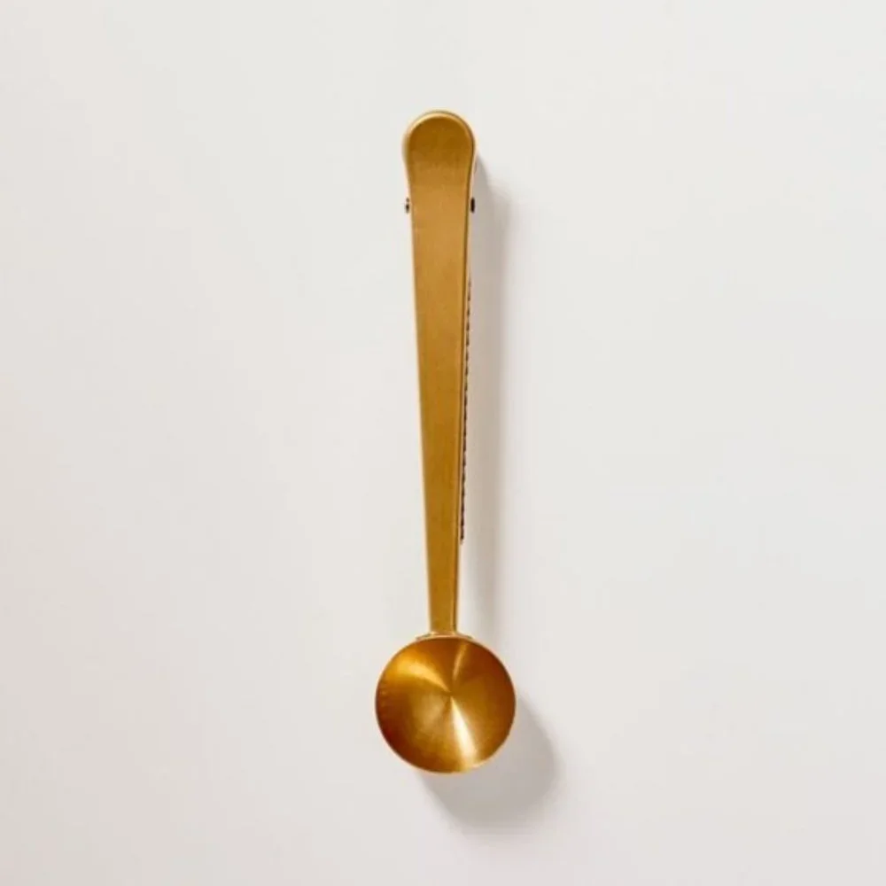 Urban Outffiters GOLD COFFEE SCOOP clip new